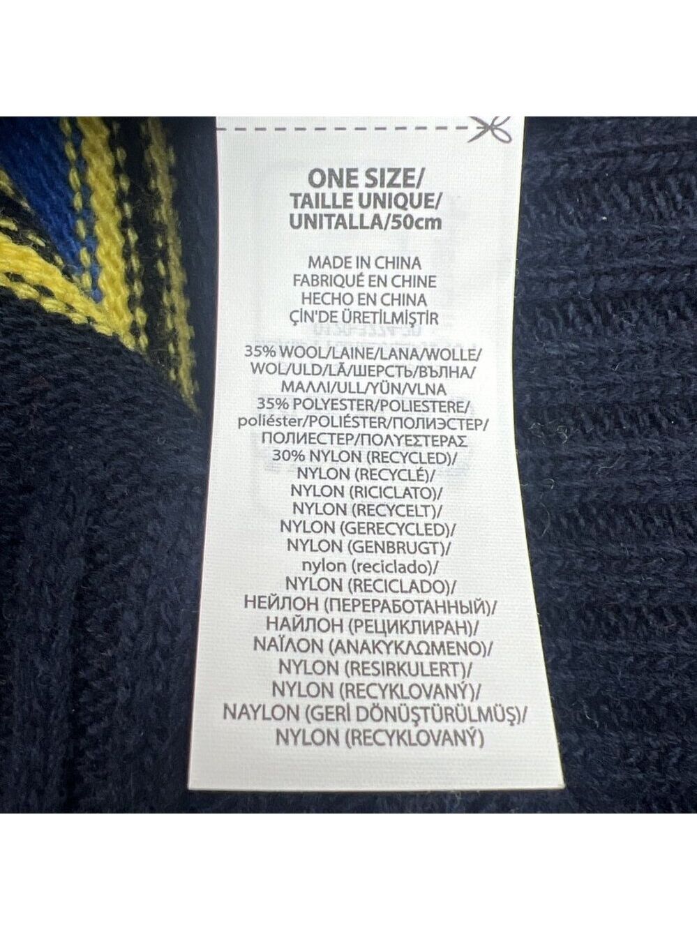 Polo Ralph Lauren Logo Striped Wool-Blend Beanie One Size Multi Color NEW - Picture 10 of 10
